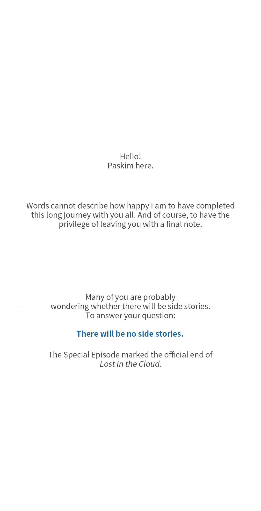 Read Lost in the Cloud Manga Online