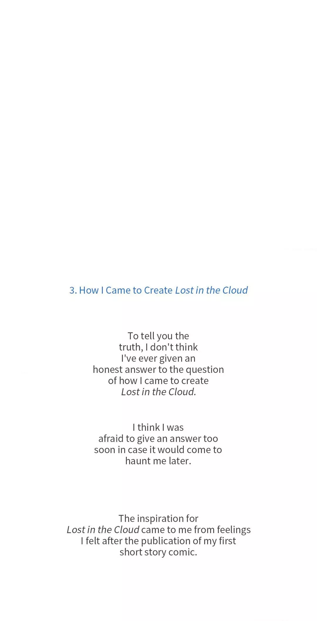 Read Lost in the Cloud Manga Online