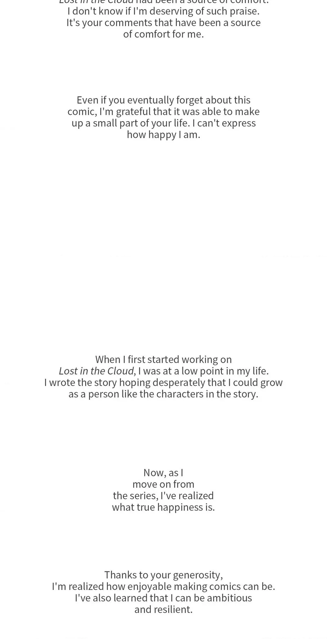 Read Lost in the Cloud Manga Online