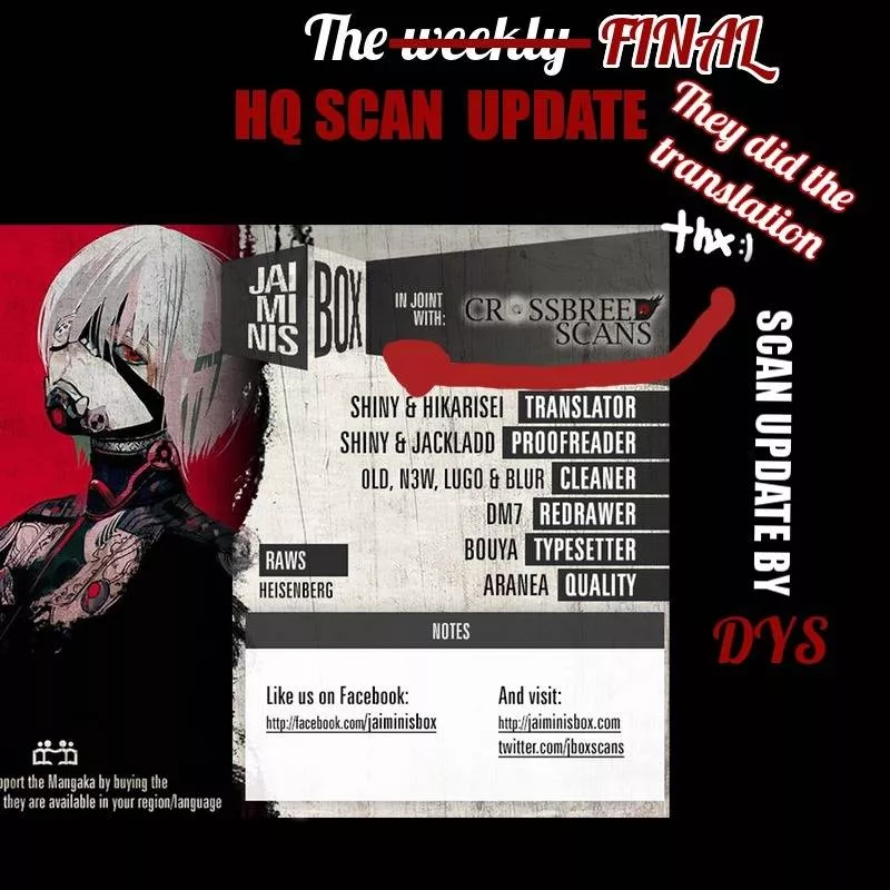 Read Tokyo Ghoul Manga Online