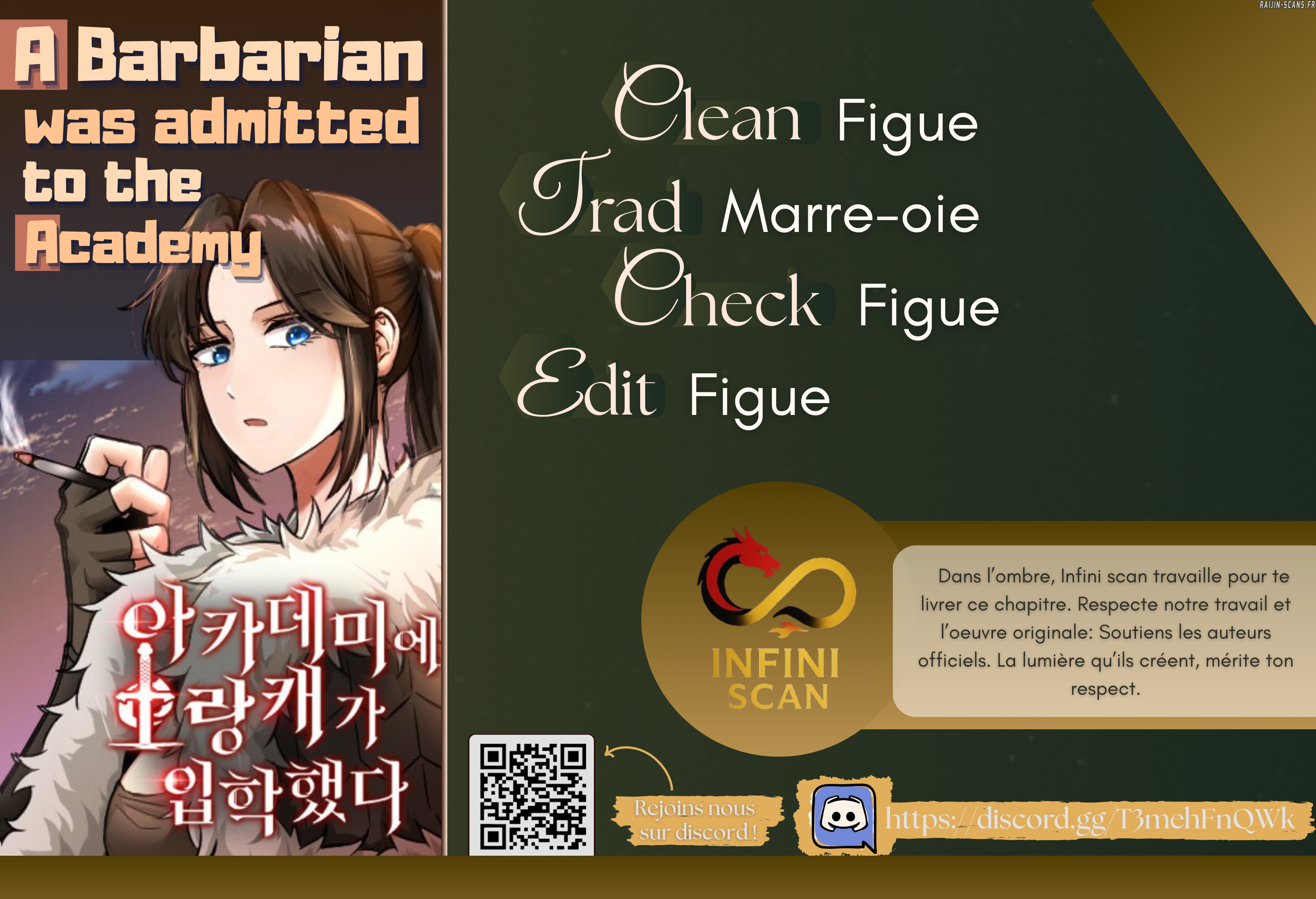 Read A Barbarian Was Admitted to the Academy FR Manga Online