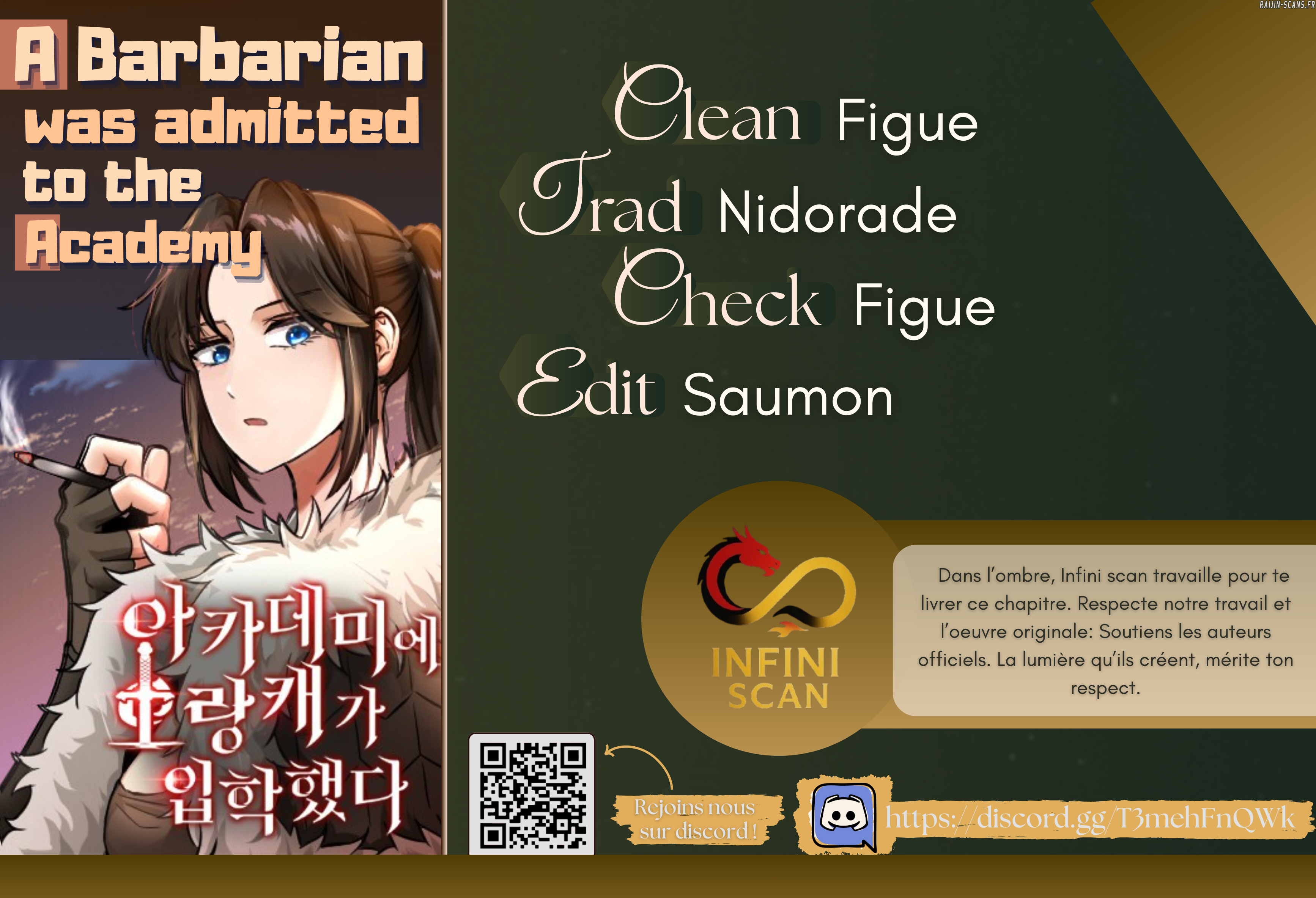 Read A Barbarian Was Admitted to the Academy FR Manga Online