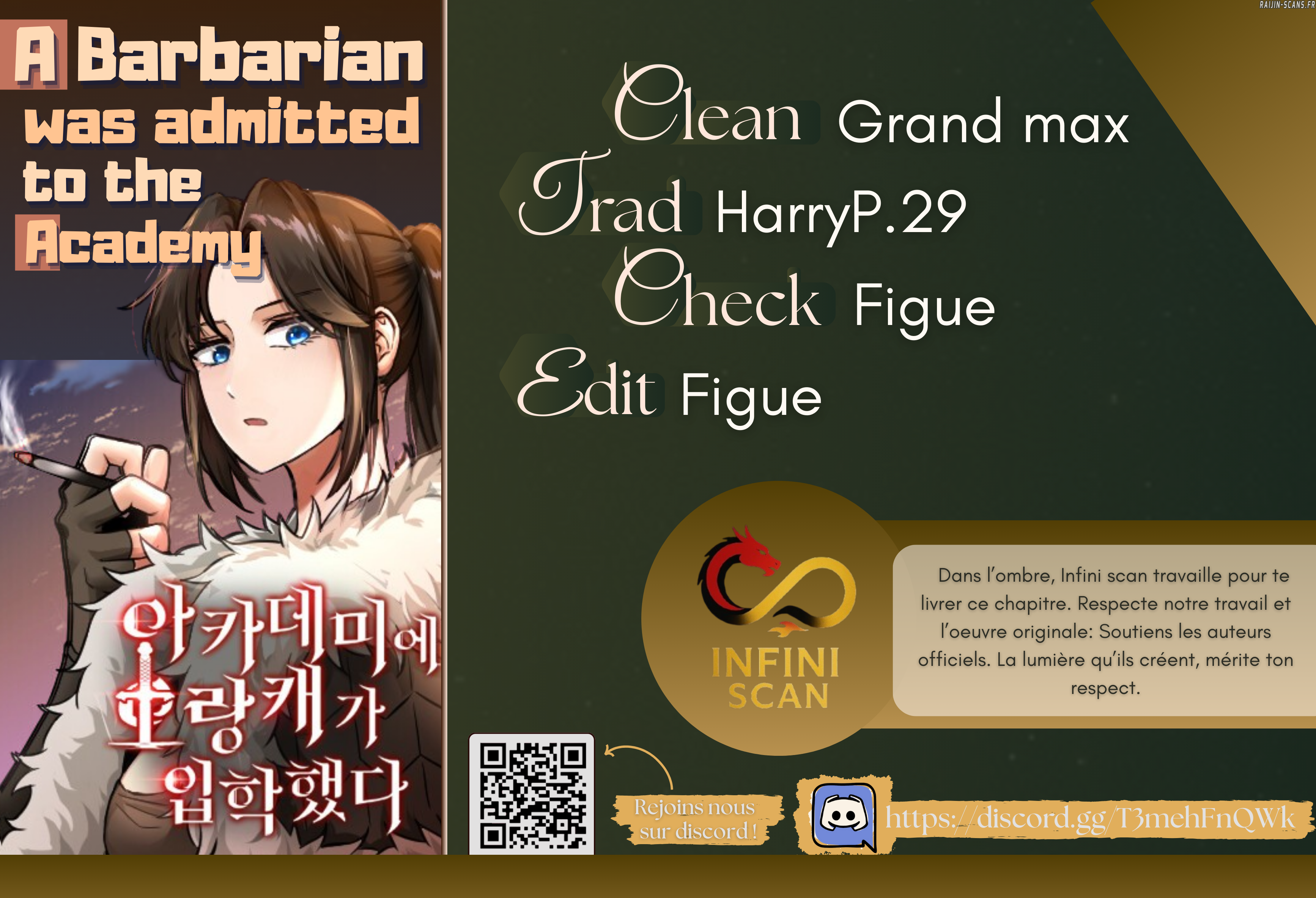 Read A Barbarian Was Admitted to the Academy FR Manga Online