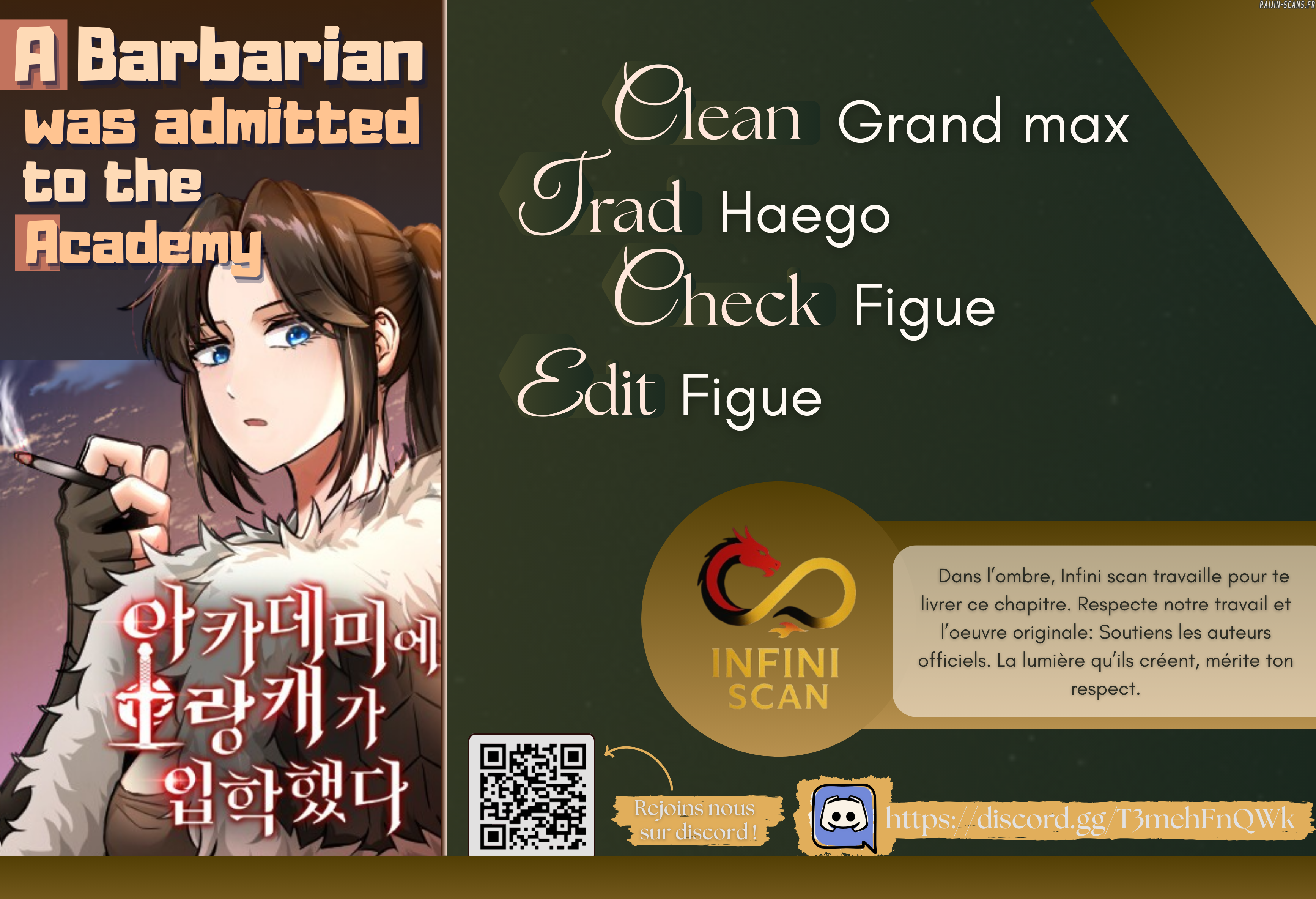 Read A Barbarian Was Admitted to the Academy FR Manga Online